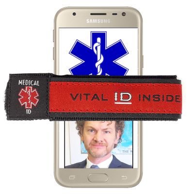 Aneurysm Medical Alert Bracelet UK. Store Condition medications and Contacts Highly Visible Emergency ID Band for Aneurysm Patient. Ambulance Crew Aware. Waterproof Updateable Not Engraved SOS ICE