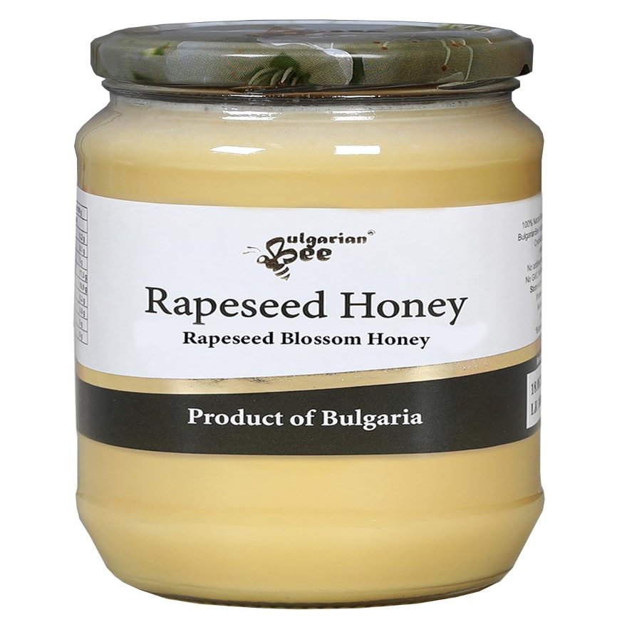 900 g Raw Rapeseed Blossom Bee Honey, Creamy and Smooth