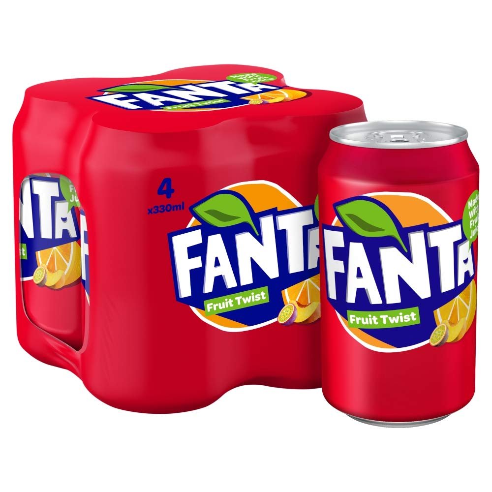 Fanta Fruit Twist, 4 x 330ml