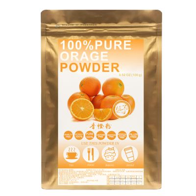Plant Gift 100% Pure Orange Powder  Natural Meal Powde, Best Flavor for Smoothie, Drinks, Coffee and Baking, No GMOs 100G