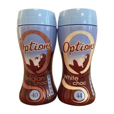 Options Hot Chocolate Double Variety Bundle Set! Belgian Chocolate and White Chocolate! Hot Chocolate Lovers Delight!