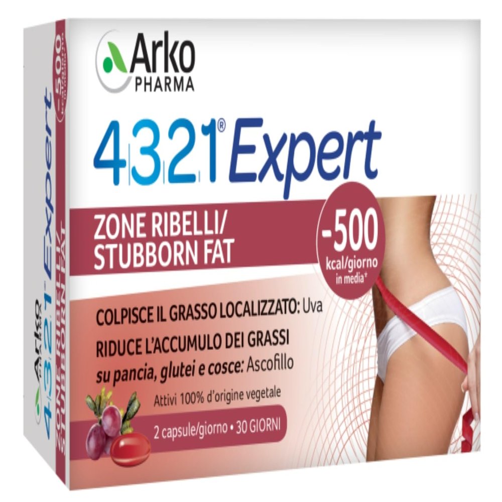 Arkopharma 4321 Slim Zone Ribelli Integratore Alimentare, 60 Capsule