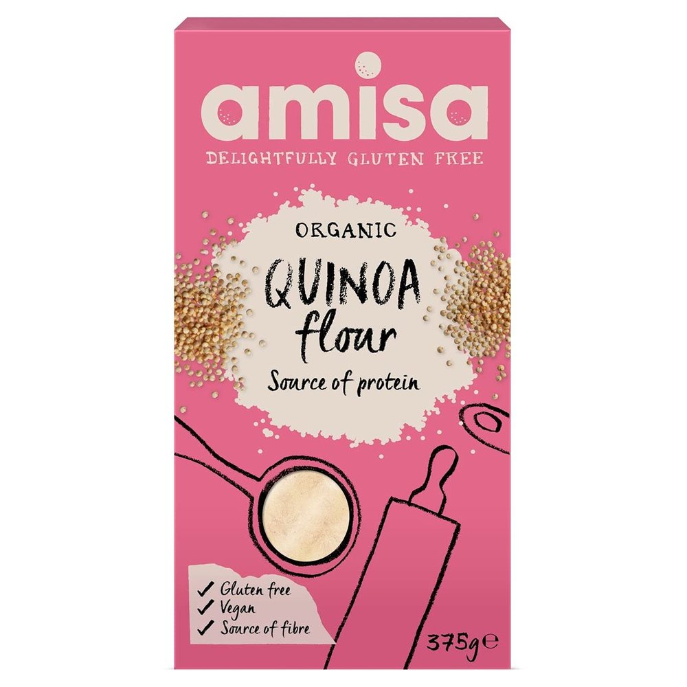 Amisa | Gluten Free & Organic Quinoa Flour | 4 x 375g