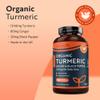 Nutravita Organic Turmeric 1440mg (High Strength) with Black Pepper & Ginger - 180 Vegan Turmeric Capsules (3 Month Supply)  Organic Termeric with Active Ingredient Curcumin - Made in The UK view 2