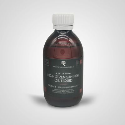 High Strength Fish Oil Liquid | High Levels of EPA & DHA Omega 3 | Great Tasting Sweet Orange Oil