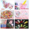 100g Resin Flatbacks Slime Accessories Clay Sprinkles Decoration for Charms Filler DIY Supplies Fake Candy Chocolate Cake Dessert Mud Particle Scrapbook Phone Case (flower19) view 3