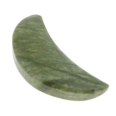 (1 pc) Natural Green Jade Stone Massage Stone Traditional Hot Warmer Heater for Soreness Tension Pain Stiffness Relief