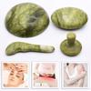 (1 pc) Natural Green Jade Stone Massage Stone Traditional Hot Warmer Heater for Soreness Tension Pain Stiffness Relief view 3
