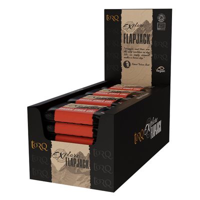 Torq Explore Flapjack Ginger Cake Plant Based - Vegan Nutrition Snacks for Running, Cycling, Sports & Expeditions - Endurance Flapjacks Energy Bars - Box of 20