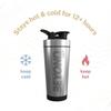 Beyond Shakers Pro Insulated Metal Protein Shaker, Stainless Steel Supplement Bottle - BPA Free for Gym 735ml in Brushed Steel view 4