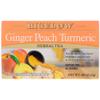 Bigelow Ginger Peach Turmeric Caffeine Free Tea Bags 18 Ct Box 27g (0.98 OZ) view 1