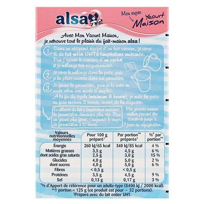 Alsa - Special Yogurt Lactic ferments - 8G - Price Per Unit - Fast Delivery