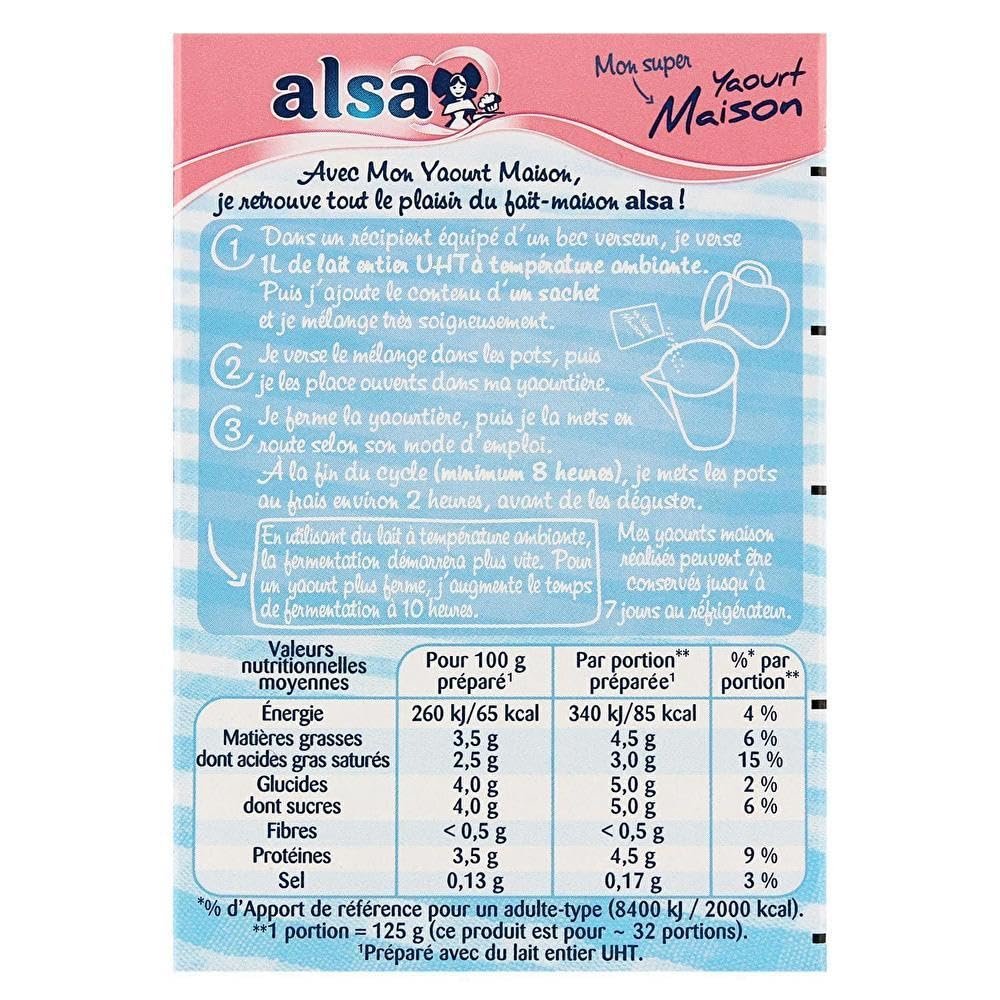 Alsa - Special Yogurt Lactic ferments - 8G - Price Per Unit - Fast Delivery