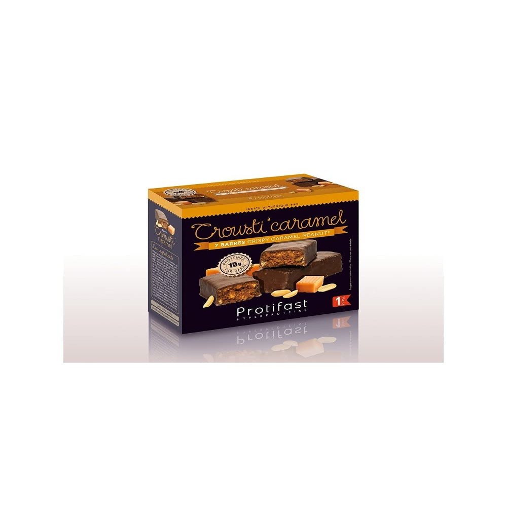 Protifast barres protines Crousti' Caramel, rgime minceur Phase 1