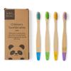 Wild & Stone | Organic Children's Bamboo Toothbrush | 4 Pack | Soft Fibre Bristles | 100% Biodegradable Handle | BPA Free | Vegan Eco Friendly Kids Toothbrushes (Multicolour) view 1