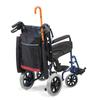 NRS Healthcare Wheelyscooter Reflective Wheelchair Scooter Walking Stick/Crutch Bag, Black and Burgundy view 2