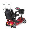 NRS Healthcare Wheelyscooter Reflective Wheelchair Scooter Walking Stick/Crutch Bag, Black and Burgundy view 3