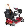 NRS Healthcare Wheelyscooter Reflective Wheelchair Scooter Walking Stick/Crutch Bag, Black and Burgundy view 4