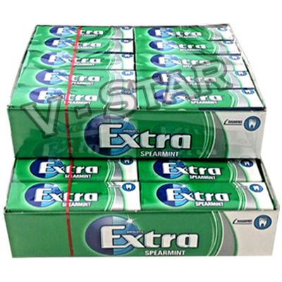 2 Full Packs of WRIGLEY'S Extra Chewing Gum (60 Single Packs) (Spearmint)