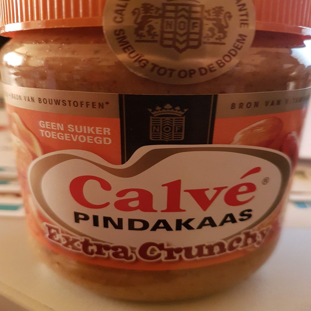 Dutch Peanut Butter with Crunchy Peanut | Calv | Peanut Butter Pot Extra Crunchy | Total Weight 350 Grams
