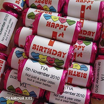 20-300 Personalised Birthday MINI Love Hearts Sweets (100)
