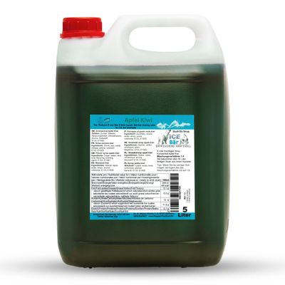 ICE BR Slush Syrup 12 Fruity Varieties 5 liters Concentrate | Taste Apple Kiwi | Slushy Maker Ice Syrup Beverage Machine