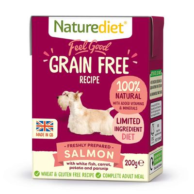 Naturediet - Feel Good, Grain Free (Grain Free Salmon, 8 x 200g)