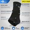 ABIRAM Foot Sleeve (Pair) with Compression Wrap, Ankle Brace For Arch, Ankle Support, Football, Basketball, Volleyball, Running view 2