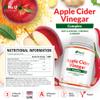 Apple Cider Vinegar - 180 Vegan Capsules - 100% Pure ACV Complex with Turmeric, Cayenne Pepper & Ginger Extracts - 3 Month Supply - Made in the UK - Nu U Nutrition view 2