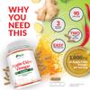 Apple Cider Vinegar - 180 Vegan Capsules - 100% Pure ACV Complex with Turmeric, Cayenne Pepper & Ginger Extracts - 3 Month Supply - Made in the UK - Nu U Nutrition view 3