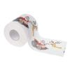 (1 Roll) 2 Layers Christmas Santa Claus Deer Toilet Roll Paper Tissue Living - 240 Leaves,Home Office Decor view 1