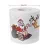 (1 Roll) 2 Layers Christmas Santa Claus Deer Toilet Roll Paper Tissue Living - 240 Leaves,Home Office Decor view 2