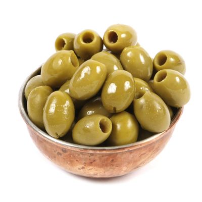 Dorri - Green Olives Pitted In Brine 1kg | Premium Green Olives, Healthy Party Snack (Available from 500g to 3kg)