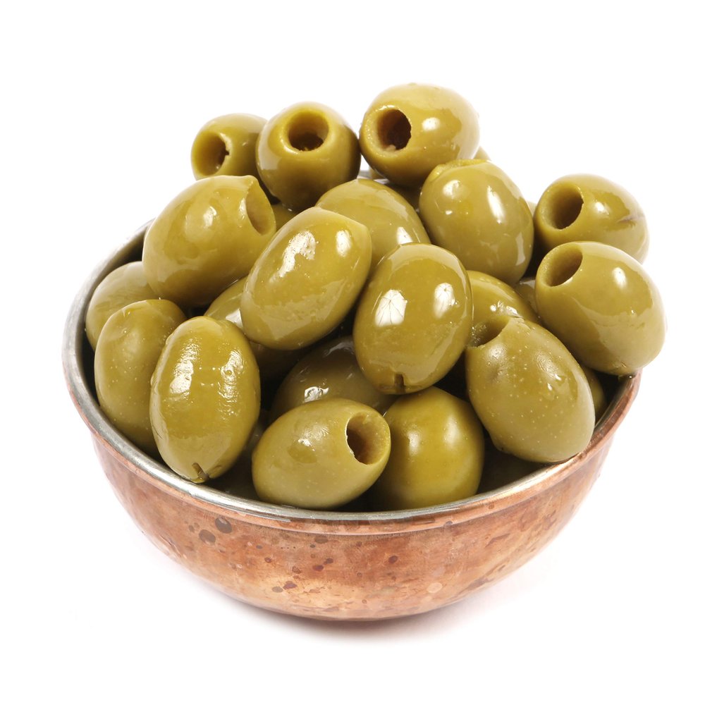 Dorri - Green Olives Pitted In Brine 1kg | Premium Green Olives, Healthy Party Snack (Available from 500g to 3kg)