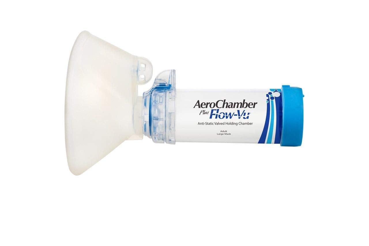 AeroChamber Plus Flow-Vu Anti-Static with Adult Large mask 1 Device