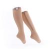 Open Toe Knee Length Zipper Compression Socks Leg Support Medical Edema Varicose Veins Swollen Sore Knee Stockings for Men Women Beige view 2