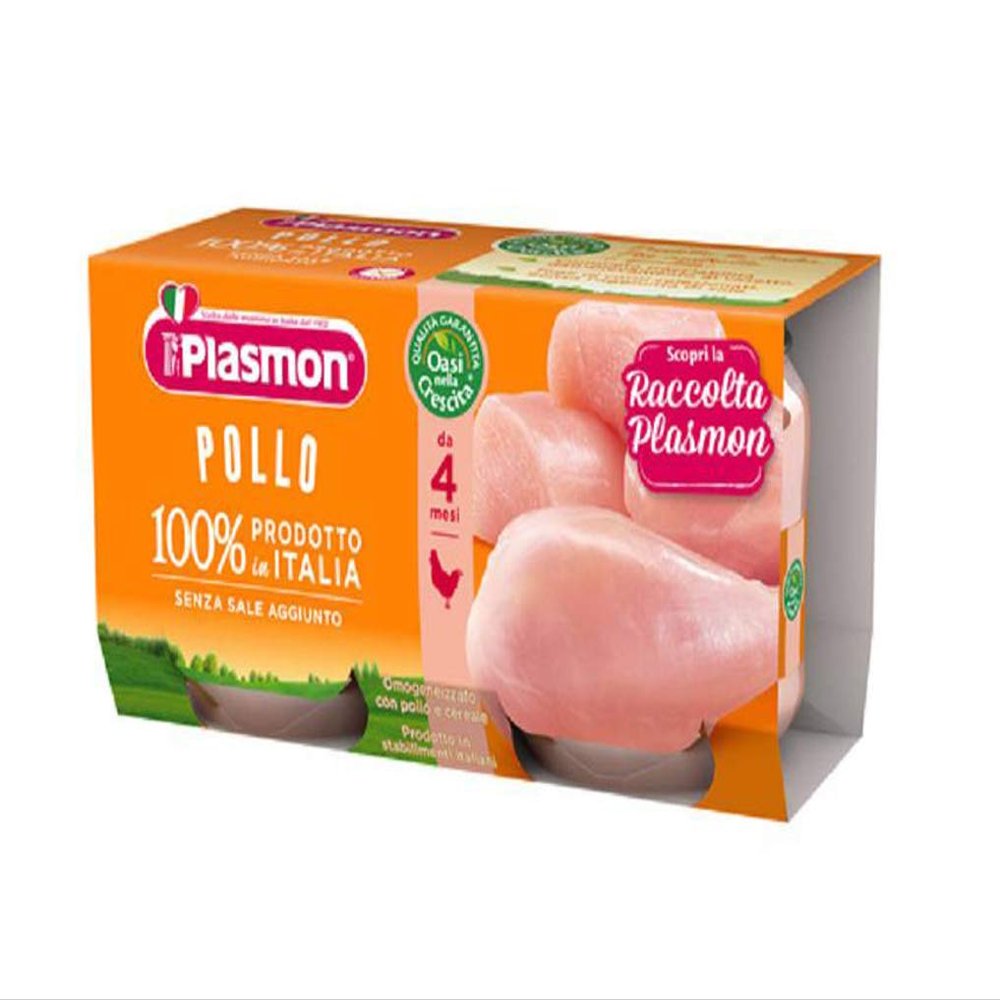 Plasmon Homogenised Chicken Baby Food 4x80g