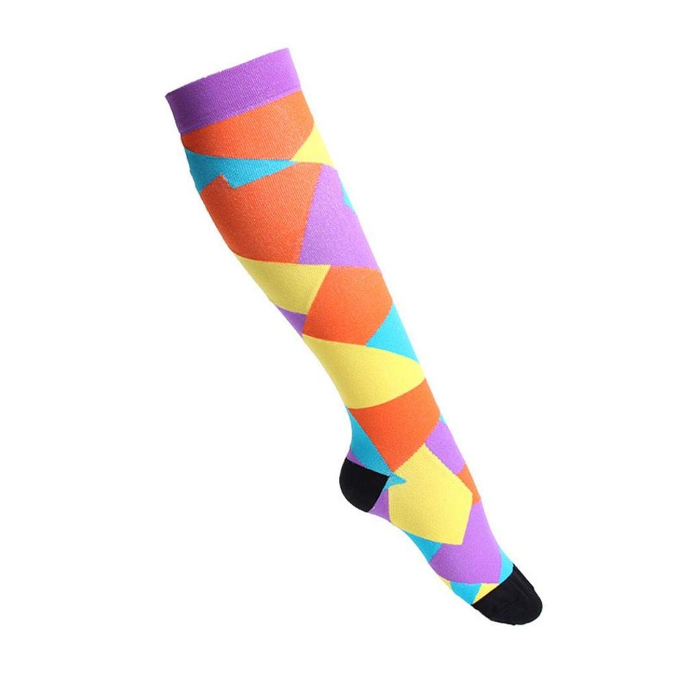 Angoter Compression Socks for Women and Men Long Sports Socks for Running Travel Cycling Pregnant Nurse Edema