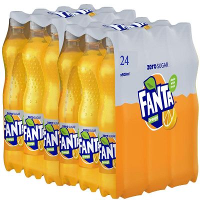 (Pack of 24) Zero Fanta Orange 500ml