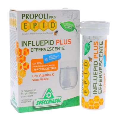 Specchiasol Food Supplement Influepid Plus Effervescent with Pea, 20 Tablets
