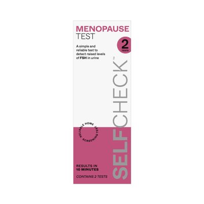 SELFCHECK Menopause Test 2 Home Tests Included, Freephone Customer Help Line, Results in 10 Minutes
