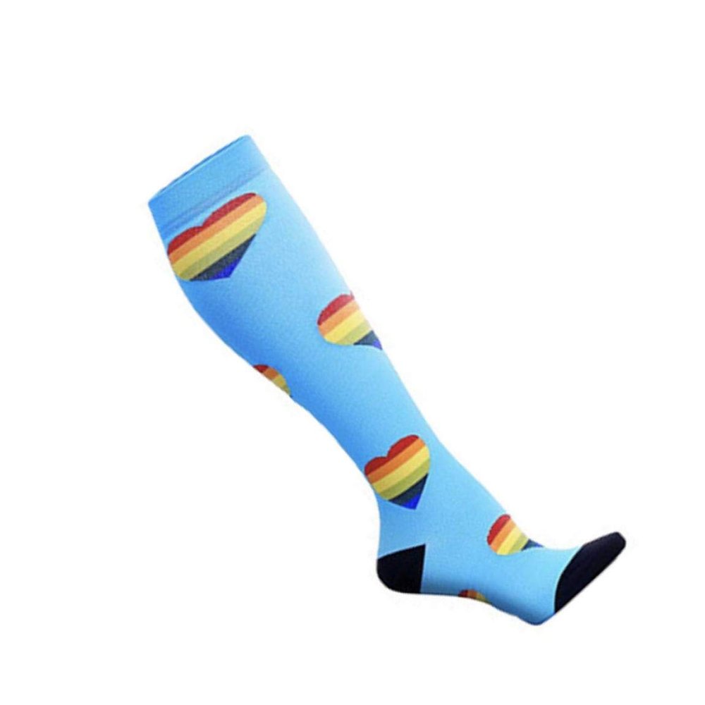 Angoter Compression Socks for Women and Men Long Sports Socks for Running Travel Cycling Pregnant Nurse Edema