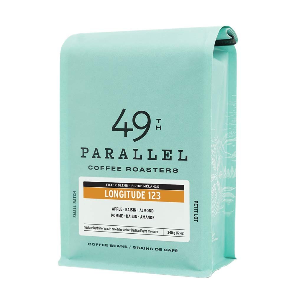 49th Parallel Coffee Roasters Longitude 123 Light Filter Roast 12oz