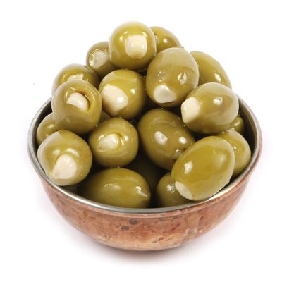 Dorri - Olives Stuffed Garlic In Extra Virgin Olive Oil 500g | Green Olives, Greek Olives, Pickled Garlic, Mediterranean Flavour, Healthy Party Snack (From 250g to 3kg)