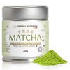 40g Organic Matcha Green Tea Powder Japanese Ceremonial Grade from Uji, Kyoto, First Harvest Stone-Ground, UK Soil Association Certified, Natural Energy & Focus, Vegan, Detox Superdrink, Large 40g Tin view 1