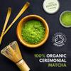 40g Organic Matcha Green Tea Powder Japanese Ceremonial Grade from Uji, Kyoto, First Harvest Stone-Ground, UK Soil Association Certified, Natural Energy & Focus, Vegan, Detox Superdrink, Large 40g Tin view 3