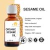 100% Pure and Natural Organic Sesame Oil extracted from The Cold Pressing of Sesame Seeds. Certified Organic. Skin and Hair Care. Ayurveda Massage Oil - 1000 ml 1 L 35.2fl oz view 2