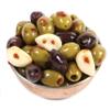 Dorri - Marinated Mixed Olives Chilli and Garlic 500g | Premium Green and Black Olives, Greek Olives, Pickled Garlic, Healthy Party Snack (Available from 250g to 3kg) view 1