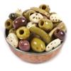 Dorri - Marinated Mixed Olives Basil and Garlic (Santorini) 500g | Premium Green and Black Olives, Greek Olives, Pickled Garlic, Healthy Party Snack (Available from 250g to 3kg) view 1