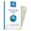 Healthspan High Strength Omega 3 1,000mg (120 Capsules) | Supports Brain, Eye & Heart Health | 120mg DHA & 170mg EPA Per Capsule | Highly Purified to Remove Toxins | Sustainably Sourced Fish Oil view 1